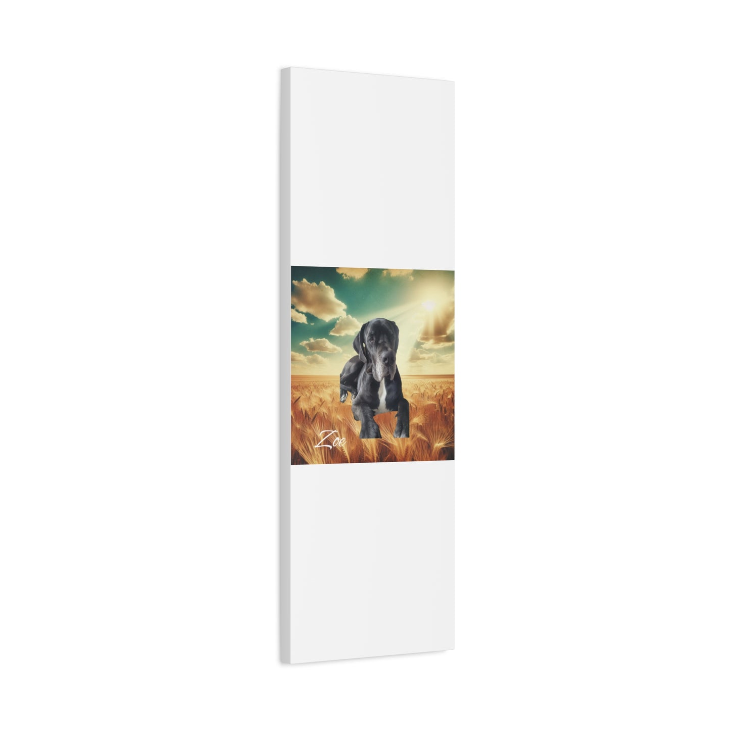 Personalized Dog Portrait Canvas - Custom Stretched Wall Art for Pet Lovers