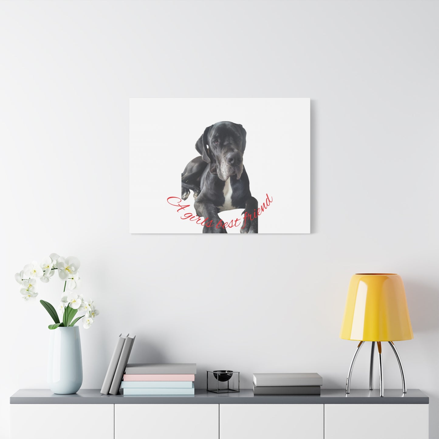 Personalized Dog Portrait Canvas Art - Custom Matte Wall Decor