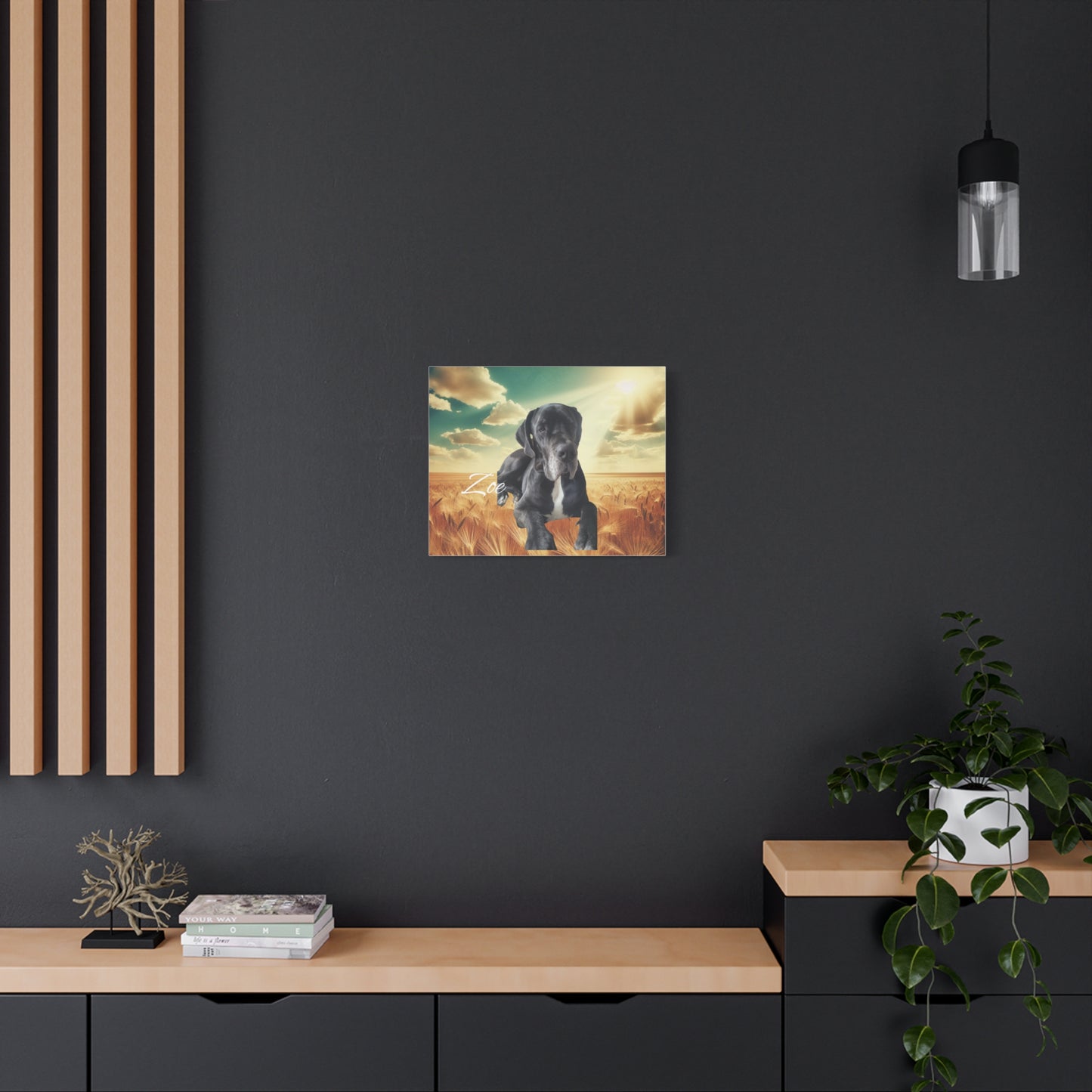 Personalized Dog Portrait Canvas - Custom Stretched Wall Art for Pet Lovers