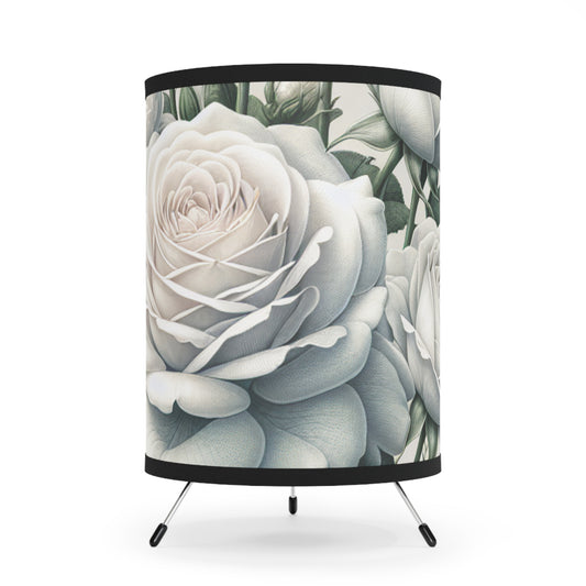 Elegant Floral Tripod Lamp - Home Decor, Soft Lighting, Gifts for Her, Modern Living, Flower Design