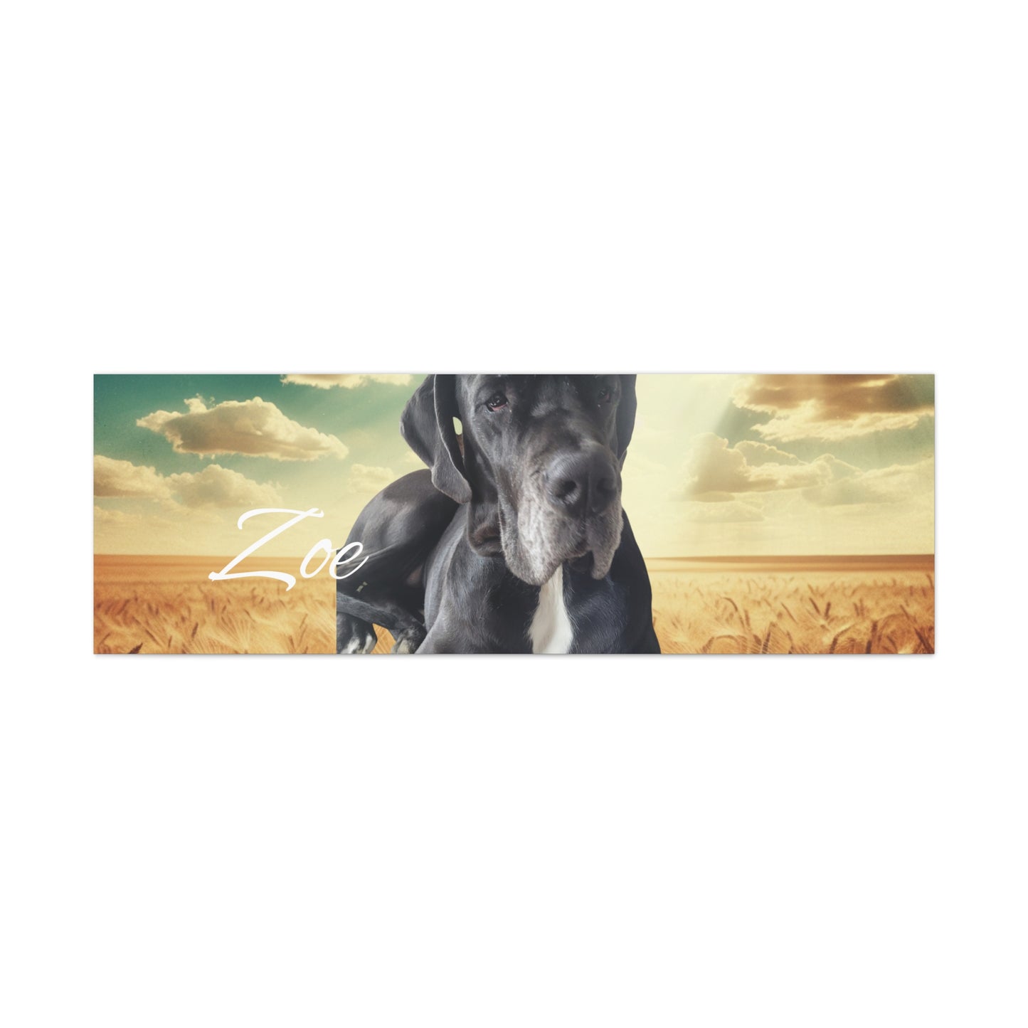 Personalized Dog Portrait Canvas - Custom Stretched Wall Art for Pet Lovers