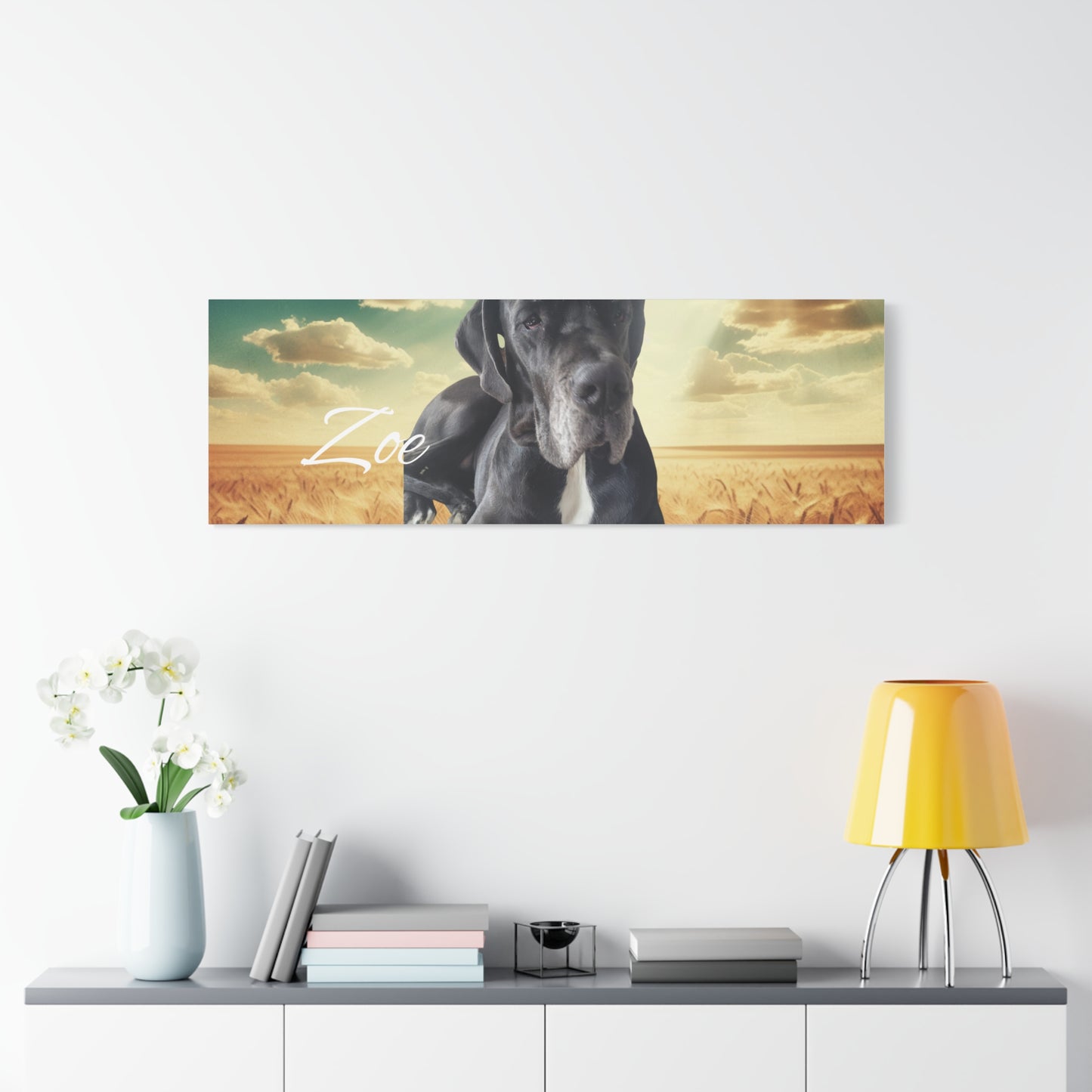Personalized Dog Portrait Canvas - Custom Stretched Wall Art for Pet Lovers