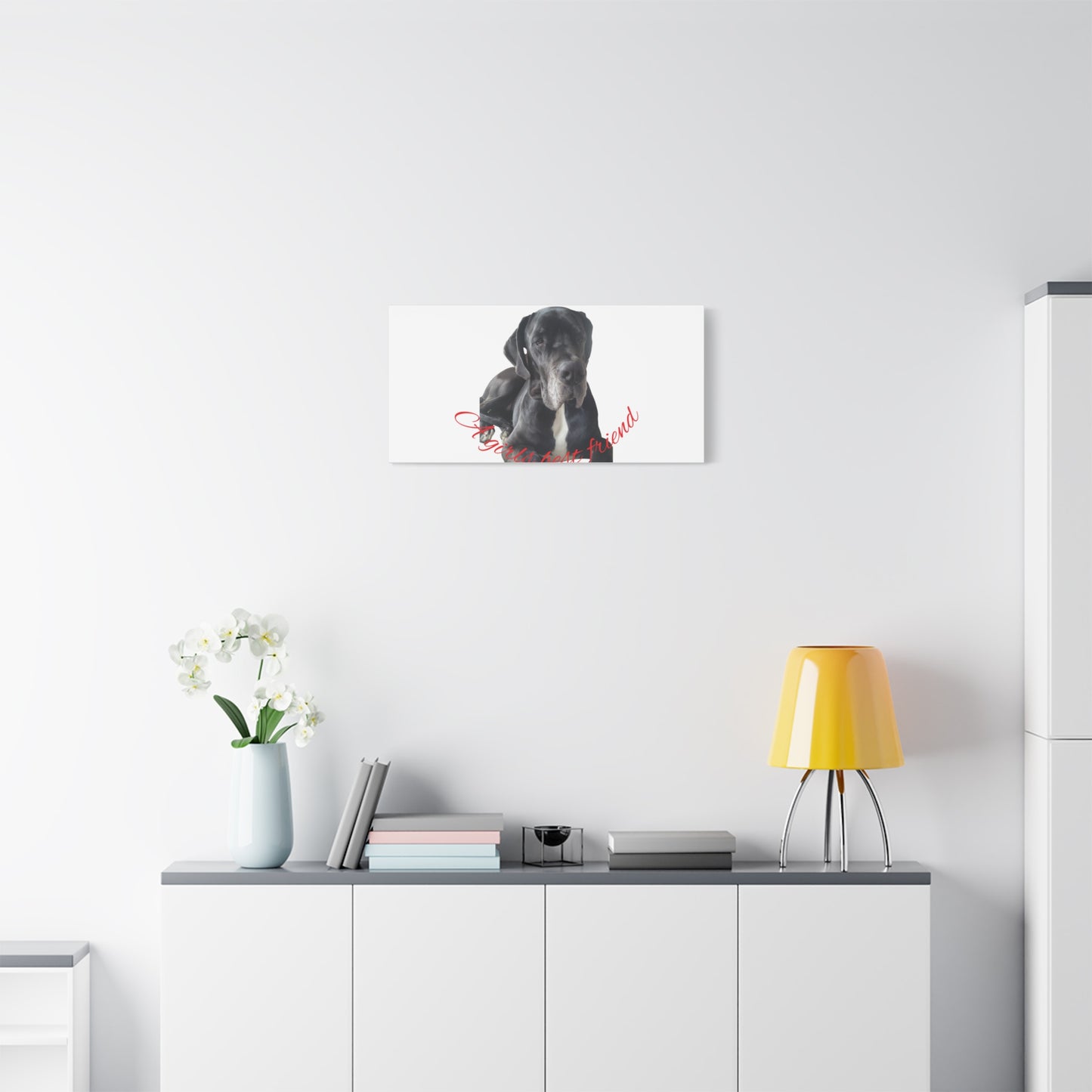 Personalized Dog Portrait Canvas Art - Custom Matte Wall Decor