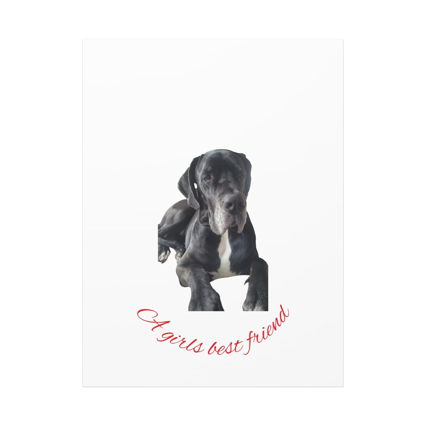 Personalized Dog Portrait Canvas Art - Custom Matte Wall Decor