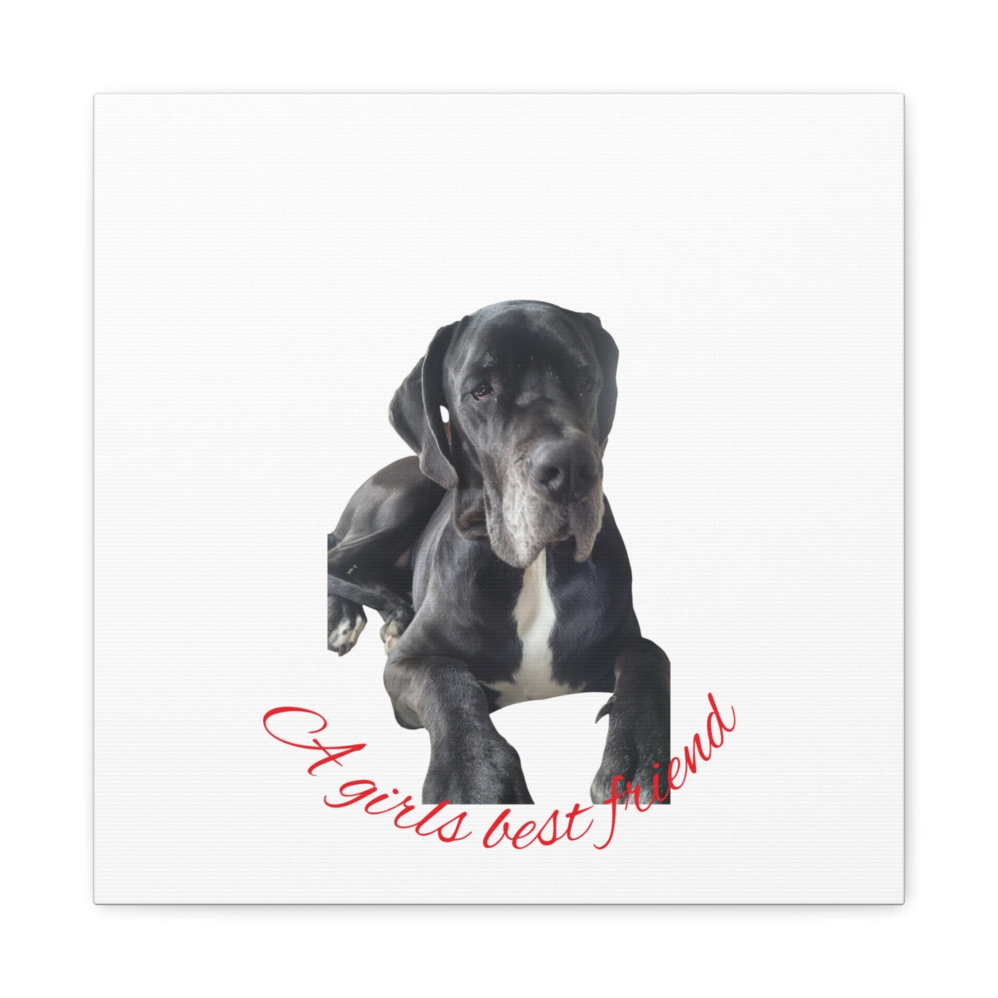 Personalized Dog Portrait Canvas Art - Custom Matte Wall Decor