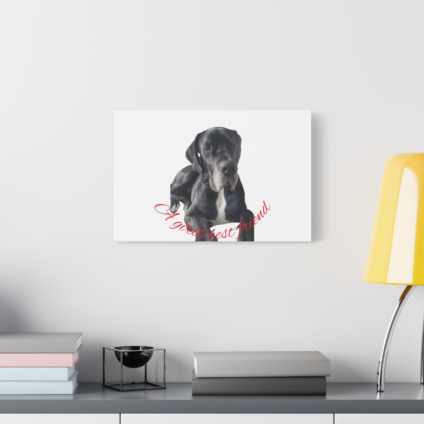 Personalized Dog Portrait Canvas Art - Custom Matte Wall Decor
