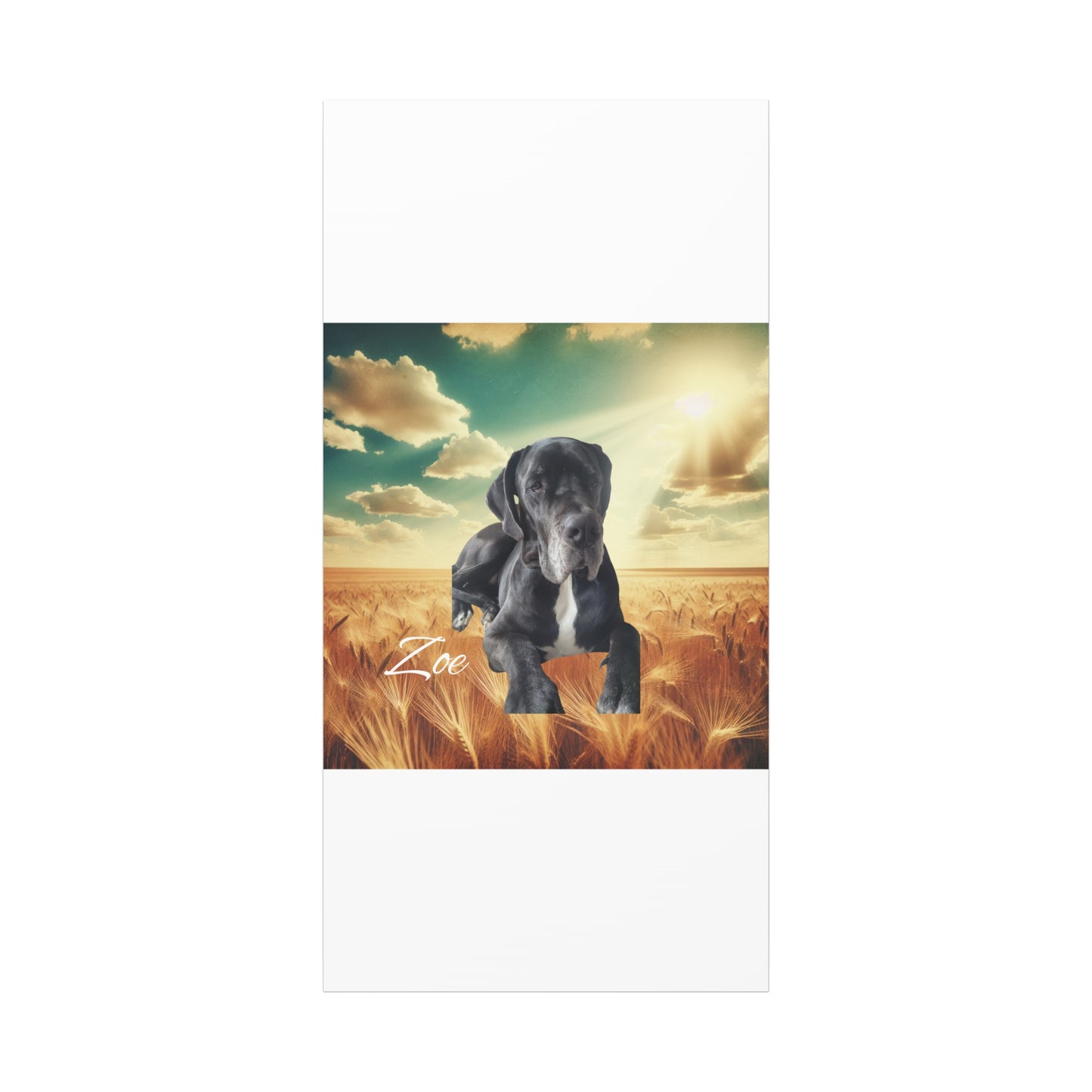 Personalized Dog Portrait Canvas - Custom Stretched Wall Art for Pet Lovers