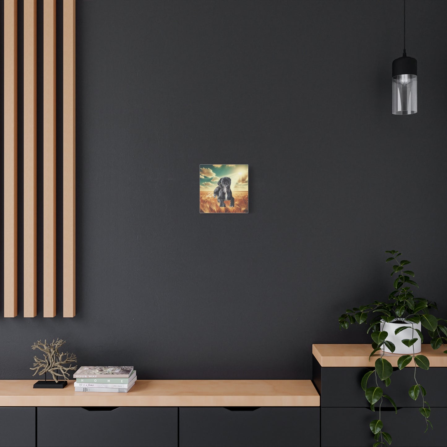 Personalized Dog Portrait Canvas - Custom Stretched Wall Art for Pet Lovers