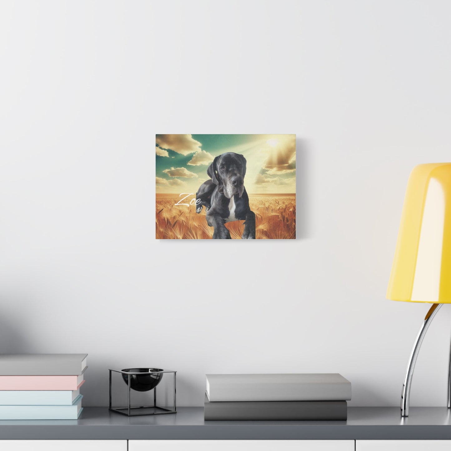 Personalized Dog Portrait Canvas - Custom Stretched Wall Art for Pet Lovers