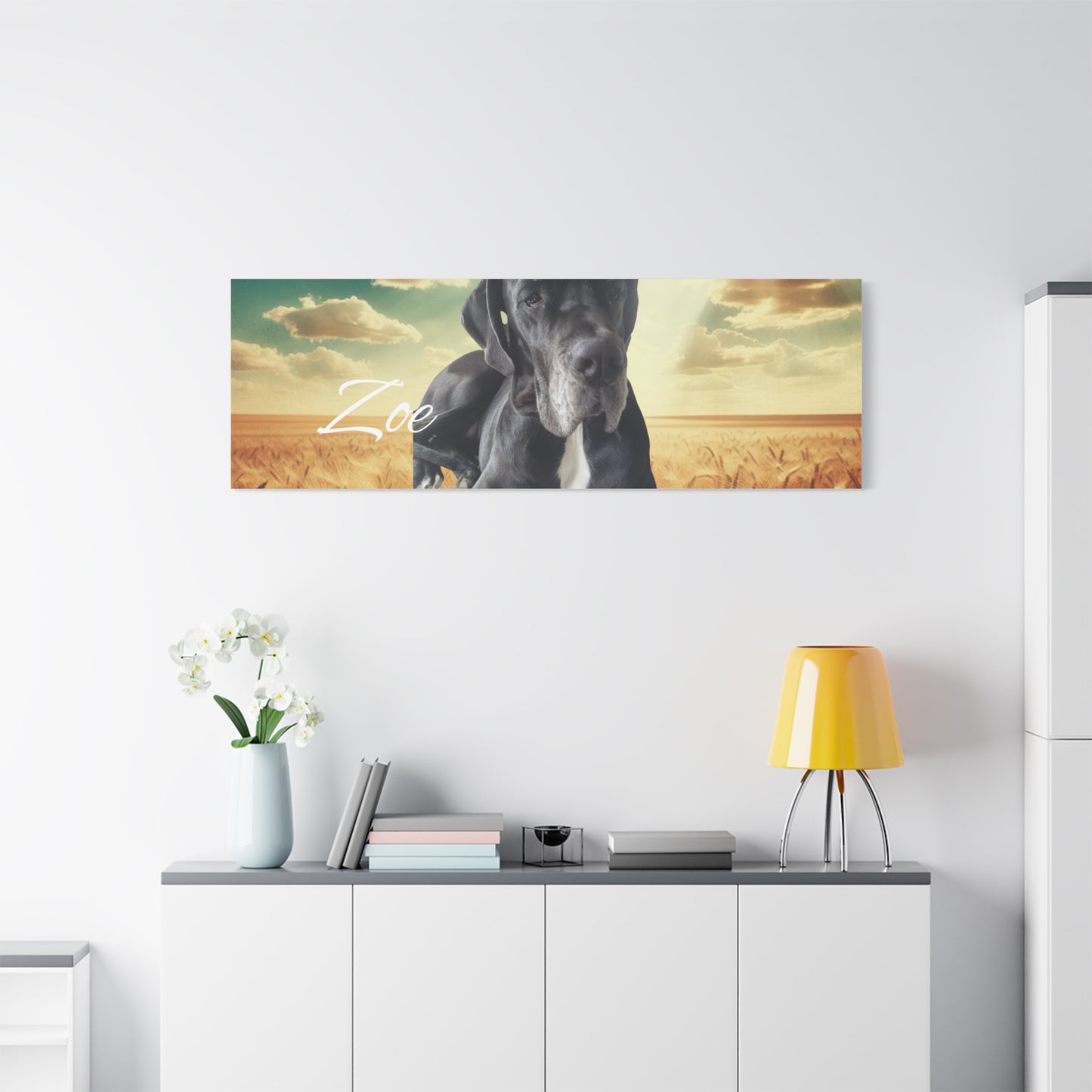 Personalized Dog Portrait Canvas - Custom Stretched Wall Art for Pet Lovers
