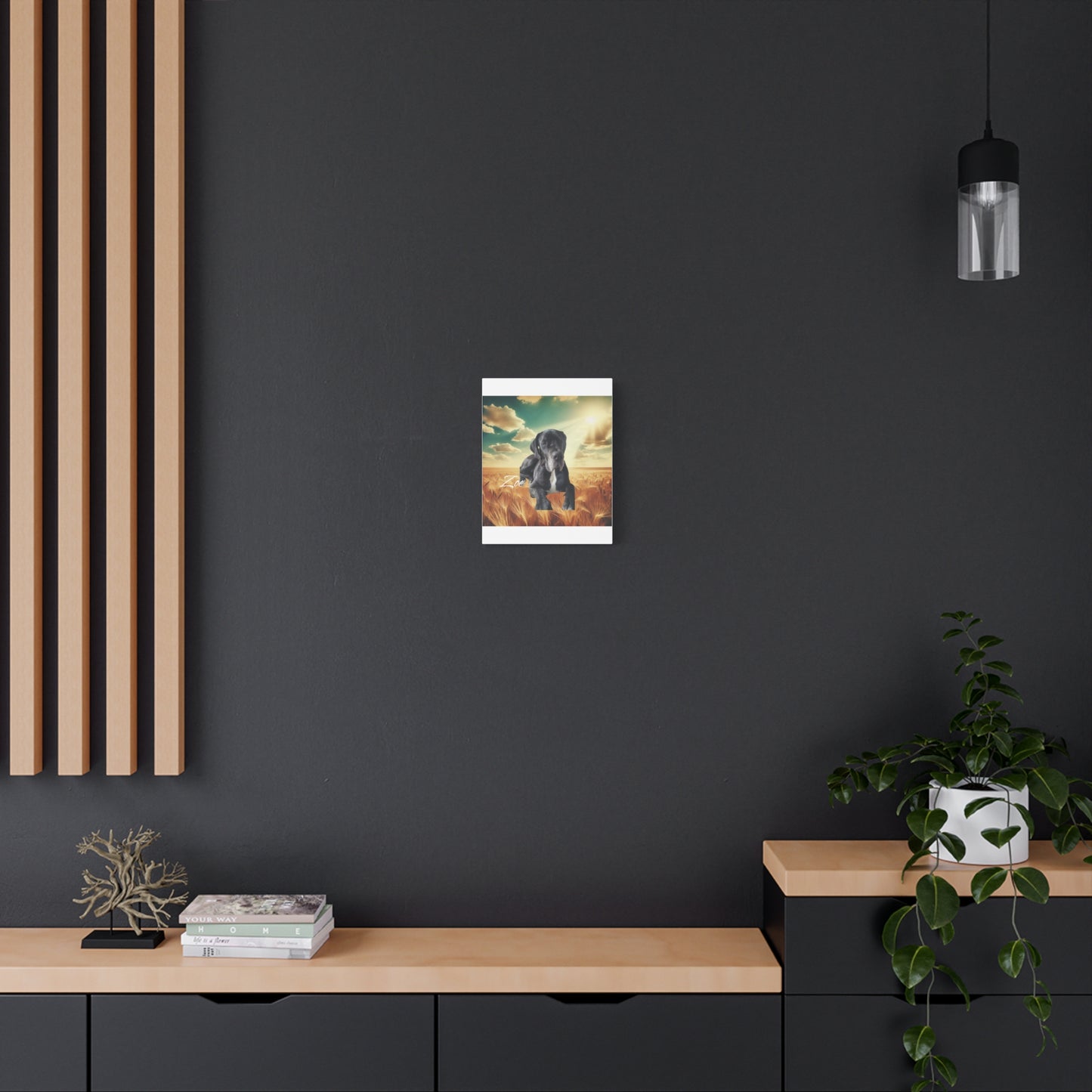 Personalized Dog Portrait Canvas - Custom Stretched Wall Art for Pet Lovers
