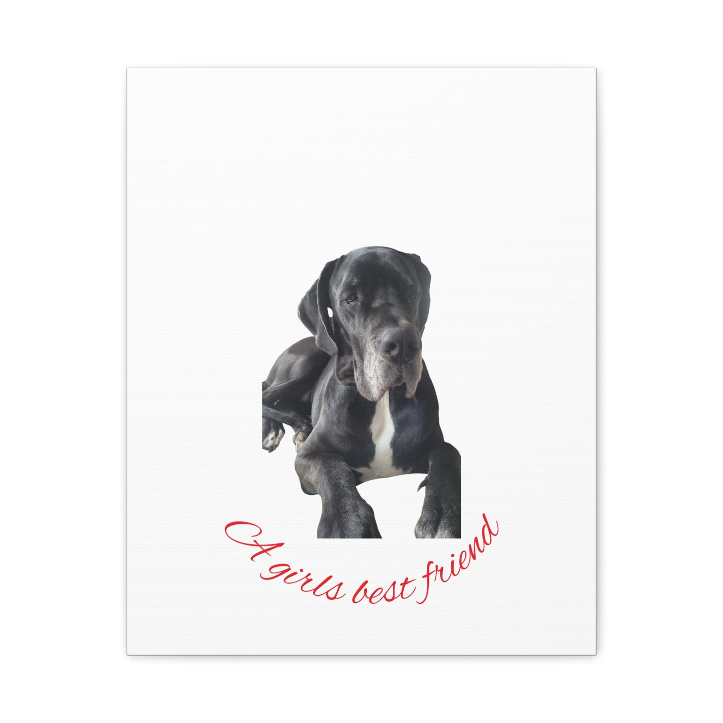 Personalized Dog Portrait Canvas Art - Custom Matte Wall Decor