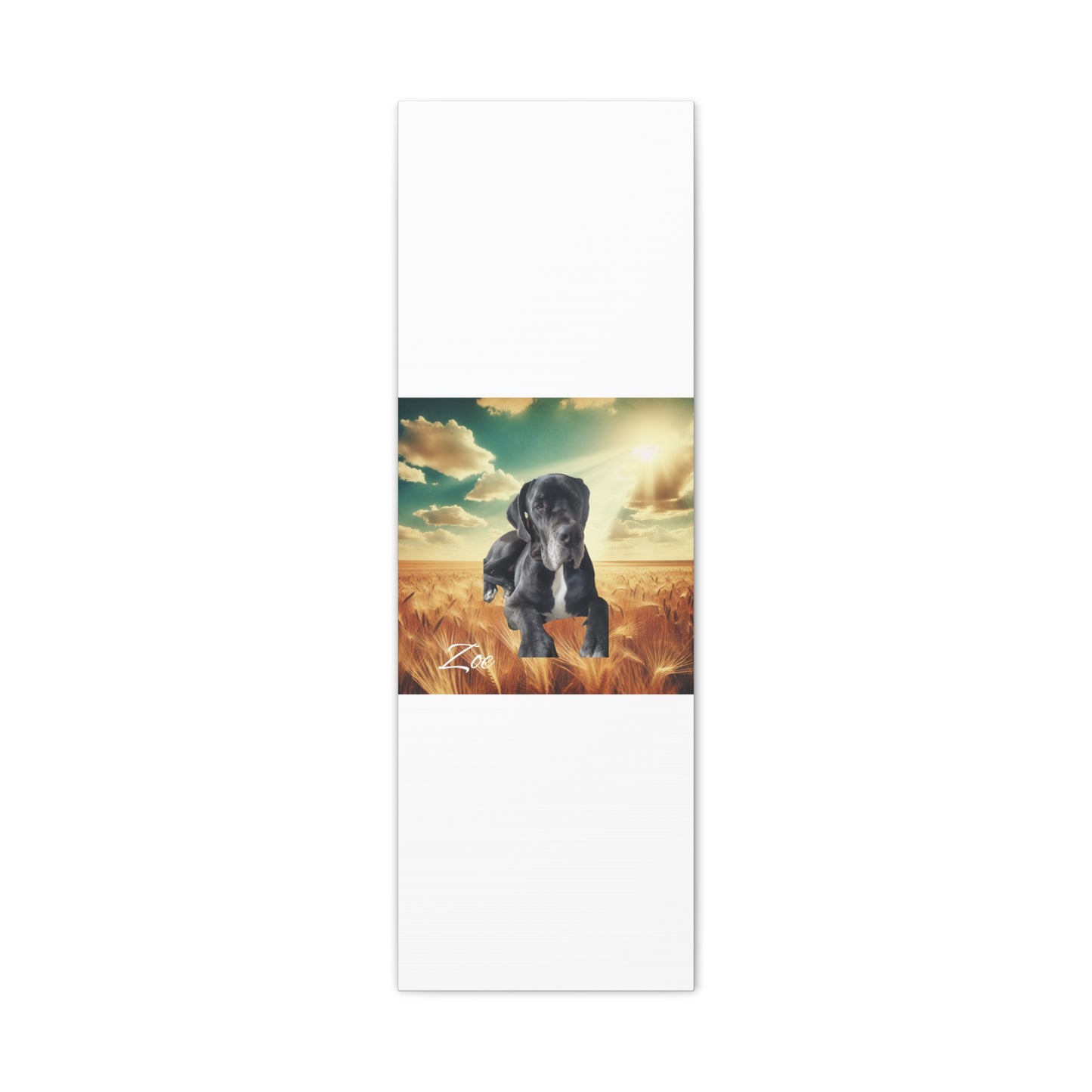 Personalized Dog Portrait Canvas - Custom Stretched Wall Art for Pet Lovers