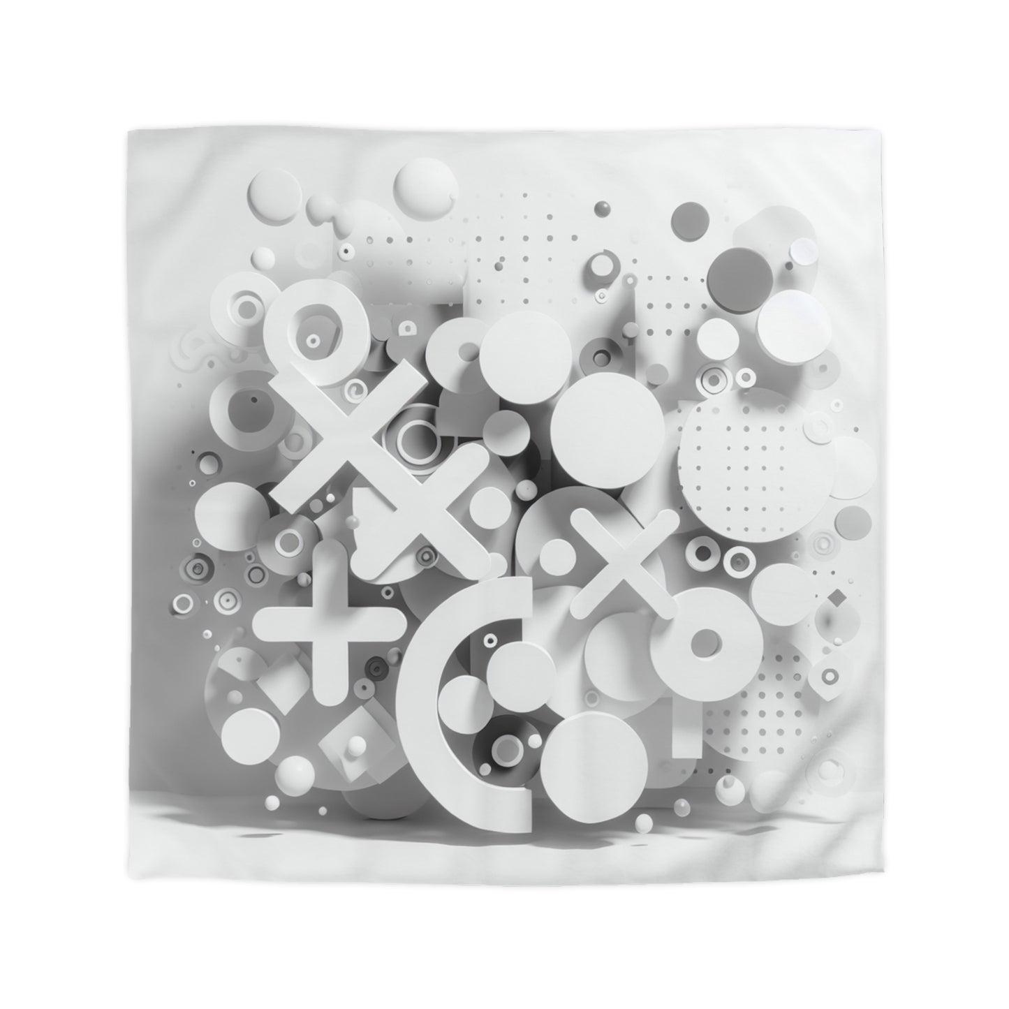 Modern Geometric Microfiber Duvet Cover - Stylish Bedspread for Minimalist Bedrooms