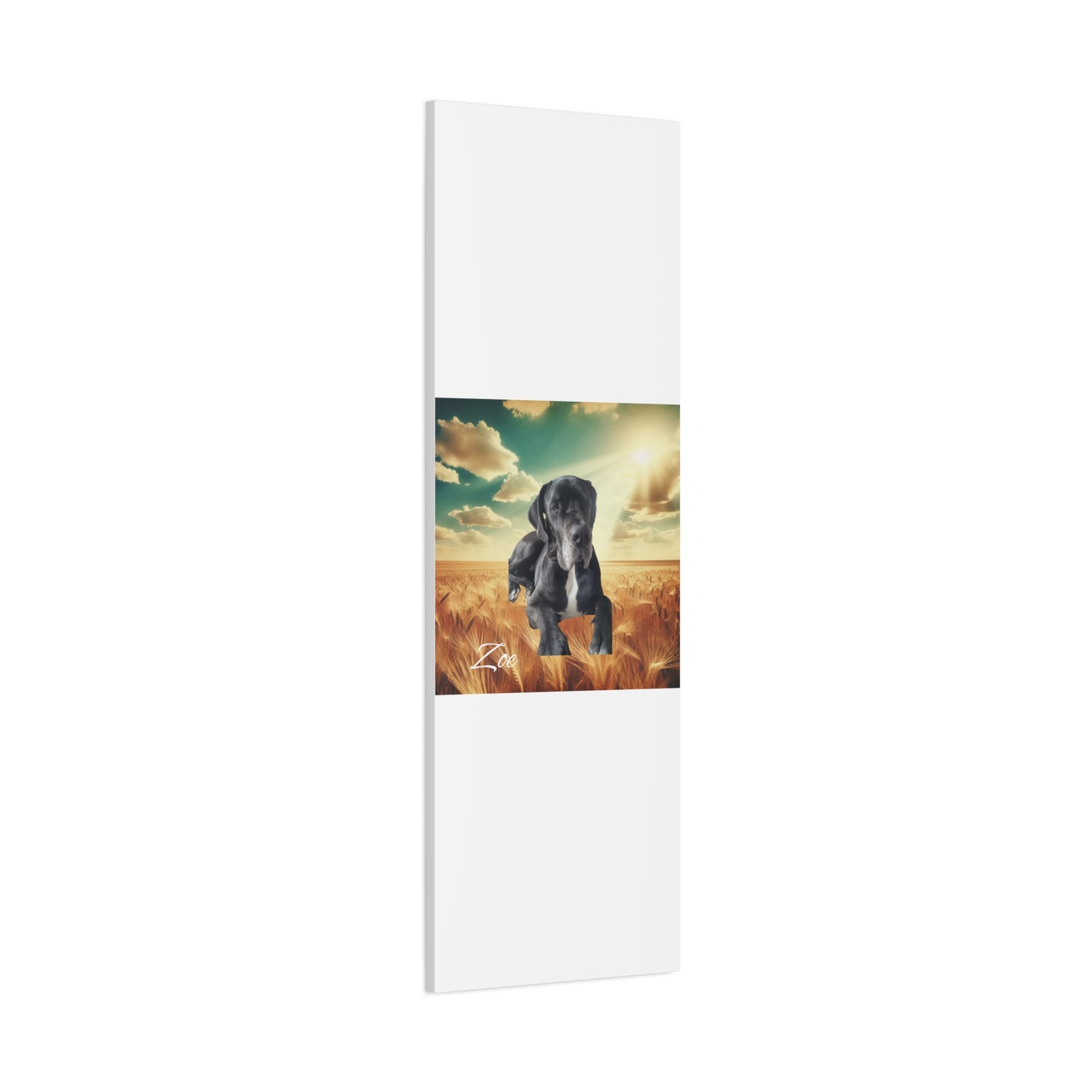 Personalized Dog Portrait Canvas - Custom Stretched Wall Art for Pet Lovers