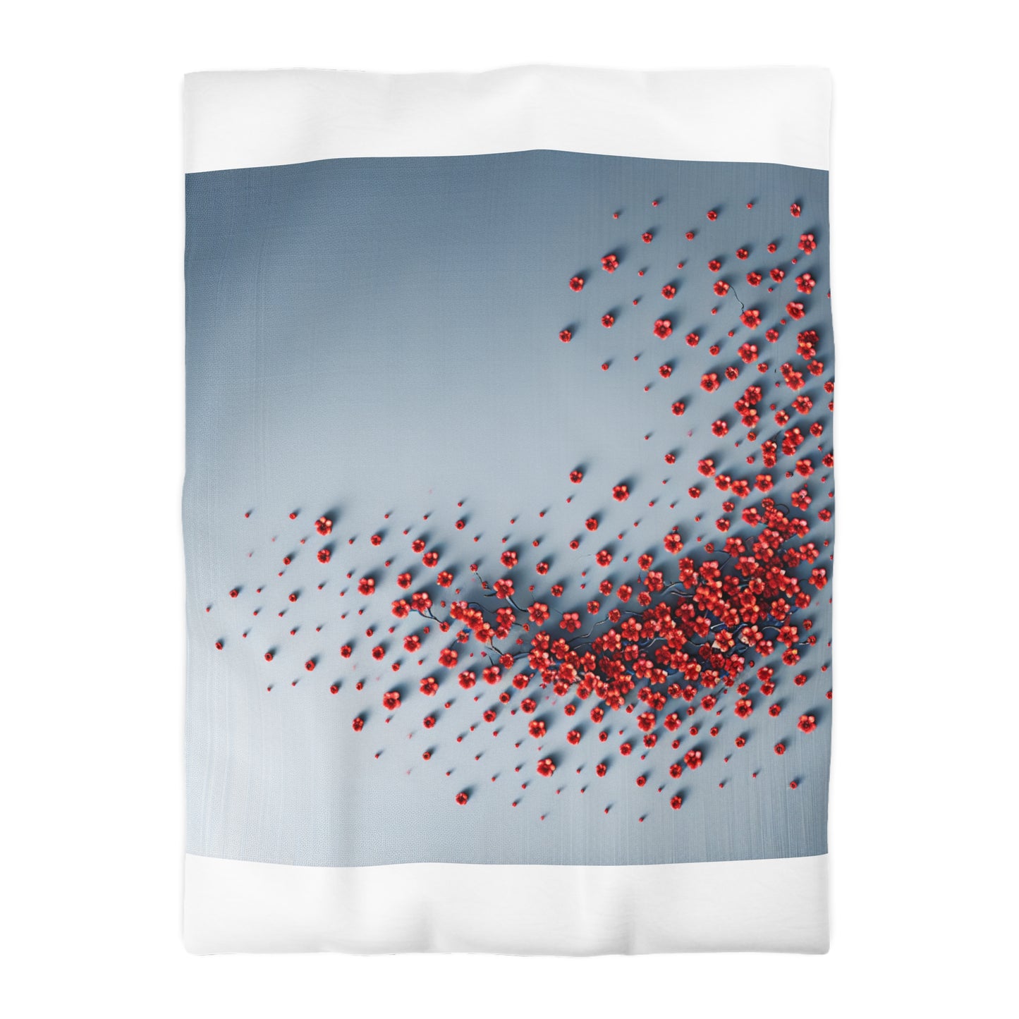 Chic Microfiber Duvet Cover with Vibrant Floral Design