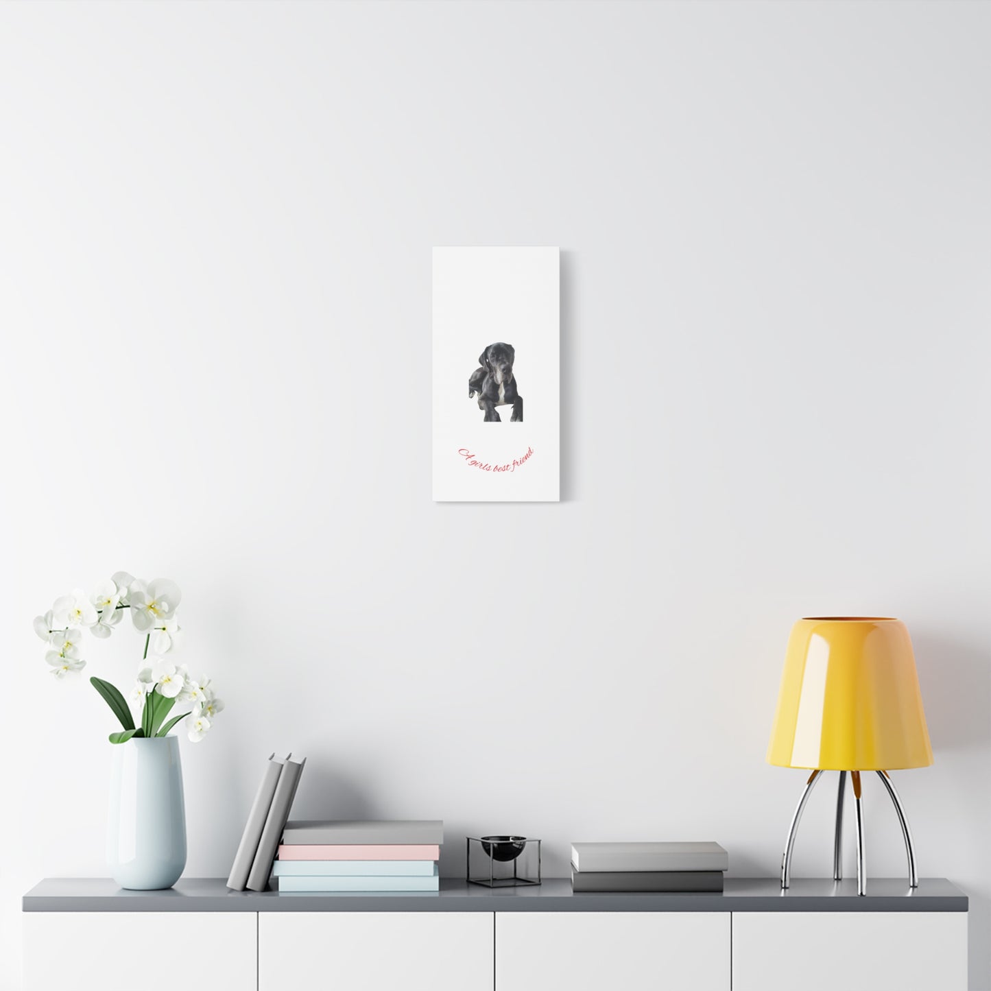 Personalized Dog Portrait Canvas Art - Custom Matte Wall Decor