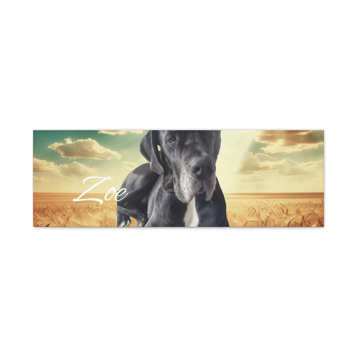 Personalized Dog Portrait Canvas - Custom Stretched Wall Art for Pet Lovers