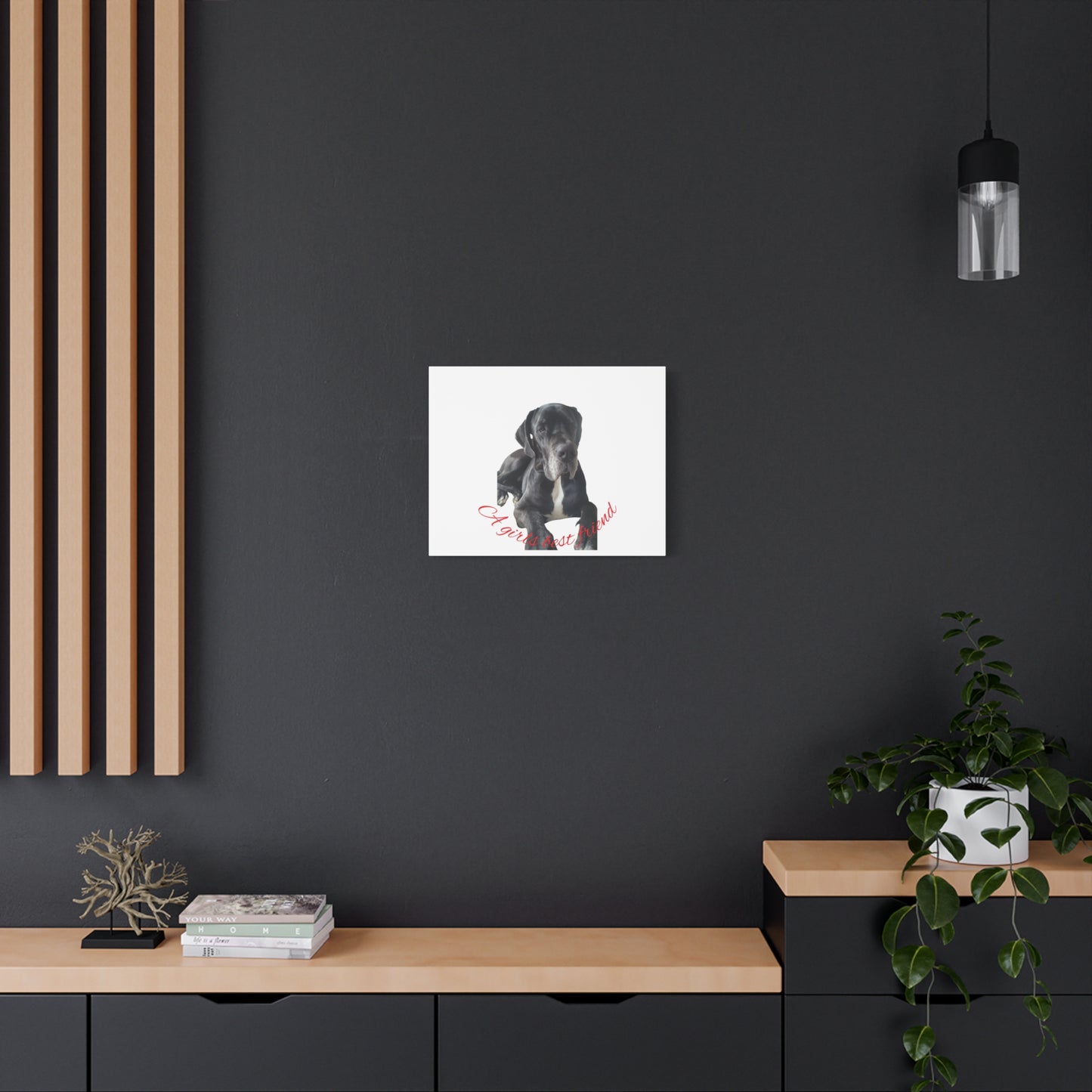 Personalized Dog Portrait Canvas Art - Custom Matte Wall Decor