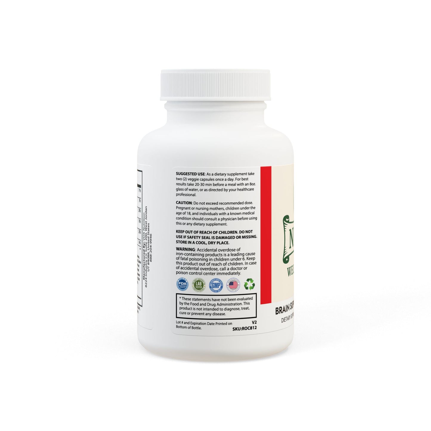 Brain Support Complex Supplement (60 Capsules)