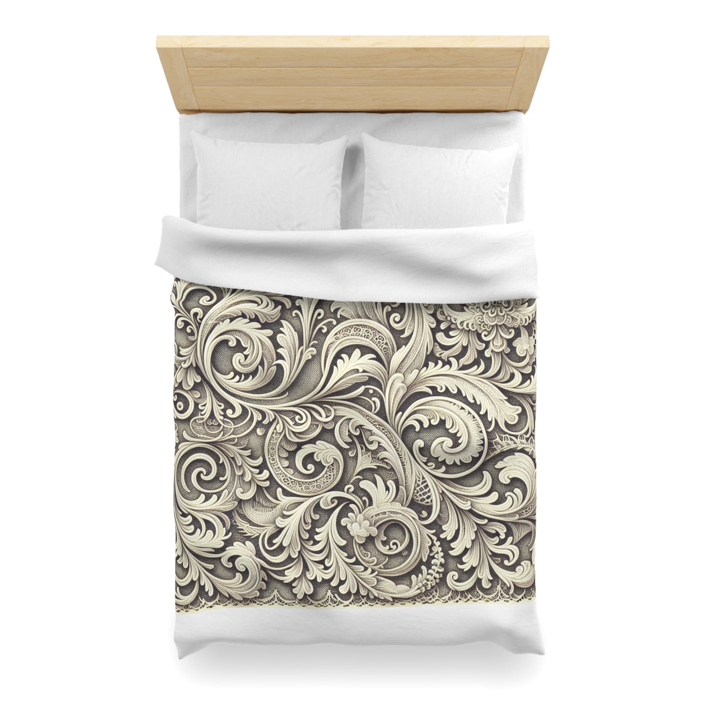 Vintage Floral Microfiber Duvet Cover - Luxurious Home Bedding