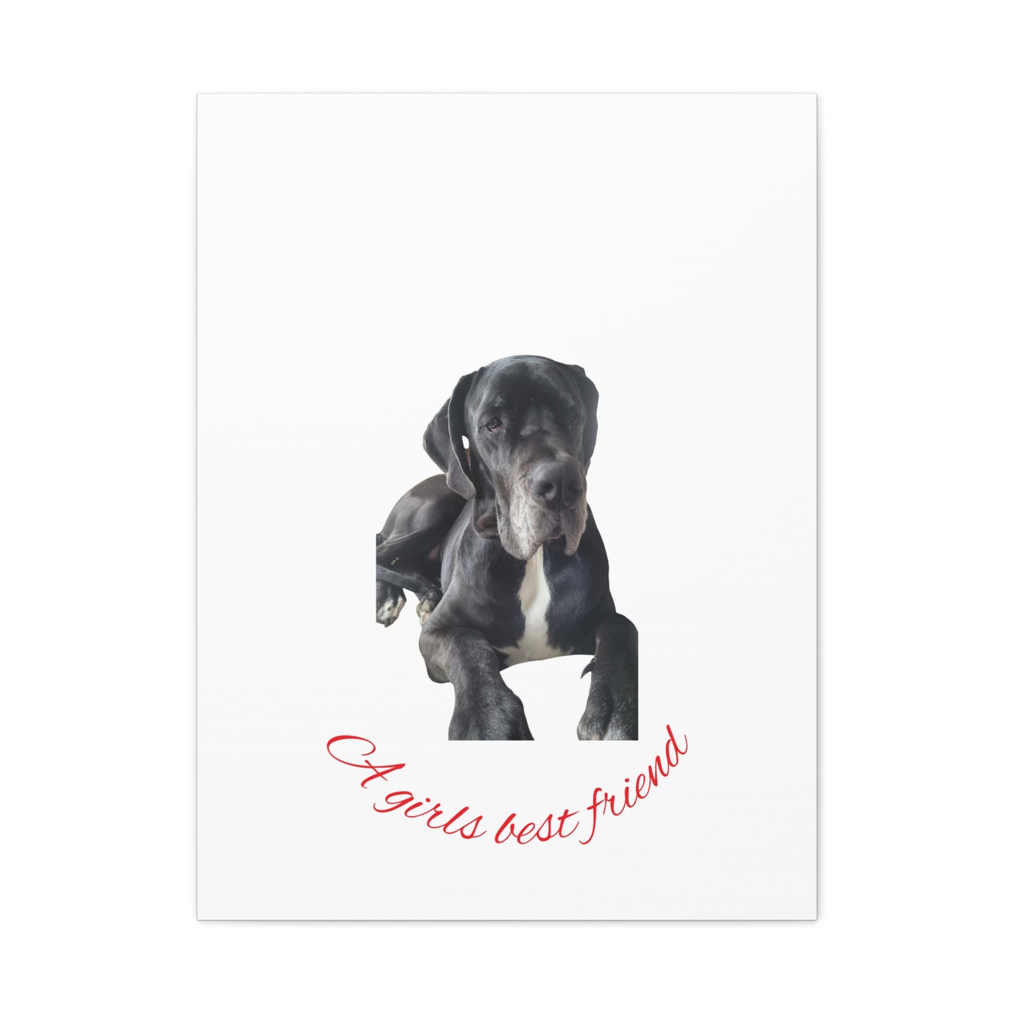 Personalized Dog Portrait Canvas Art - Custom Matte Wall Decor