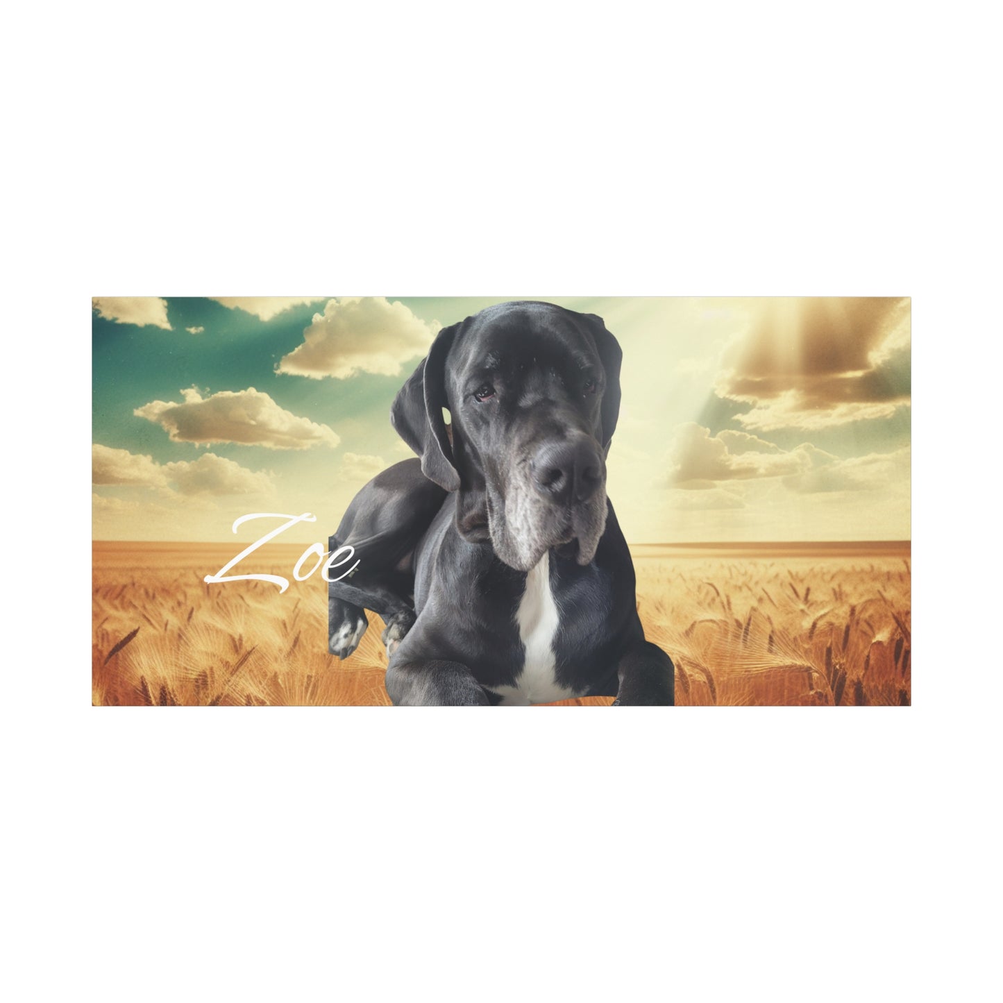 Personalized Dog Portrait Canvas - Custom Stretched Wall Art for Pet Lovers