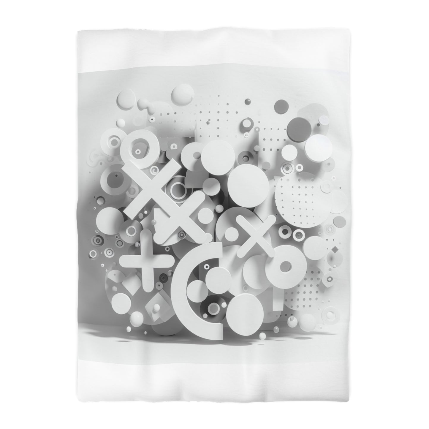 Modern Geometric Microfiber Duvet Cover - Stylish Bedspread for Minimalist Bedrooms
