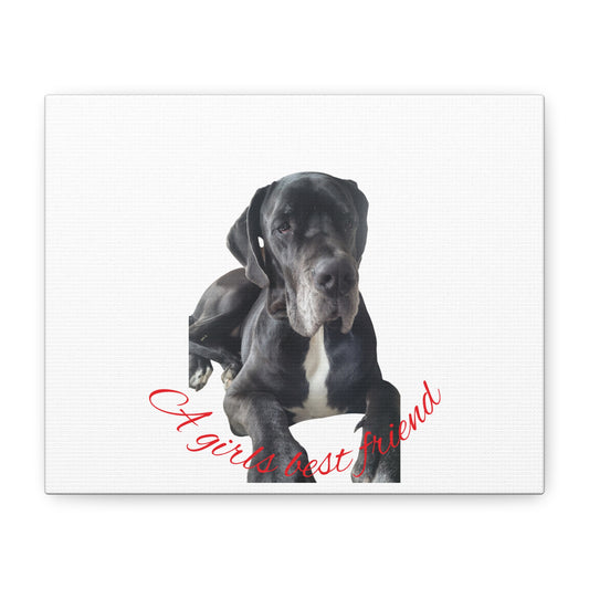 Personalized Dog Portrait Canvas Art - Custom Matte Wall Decor