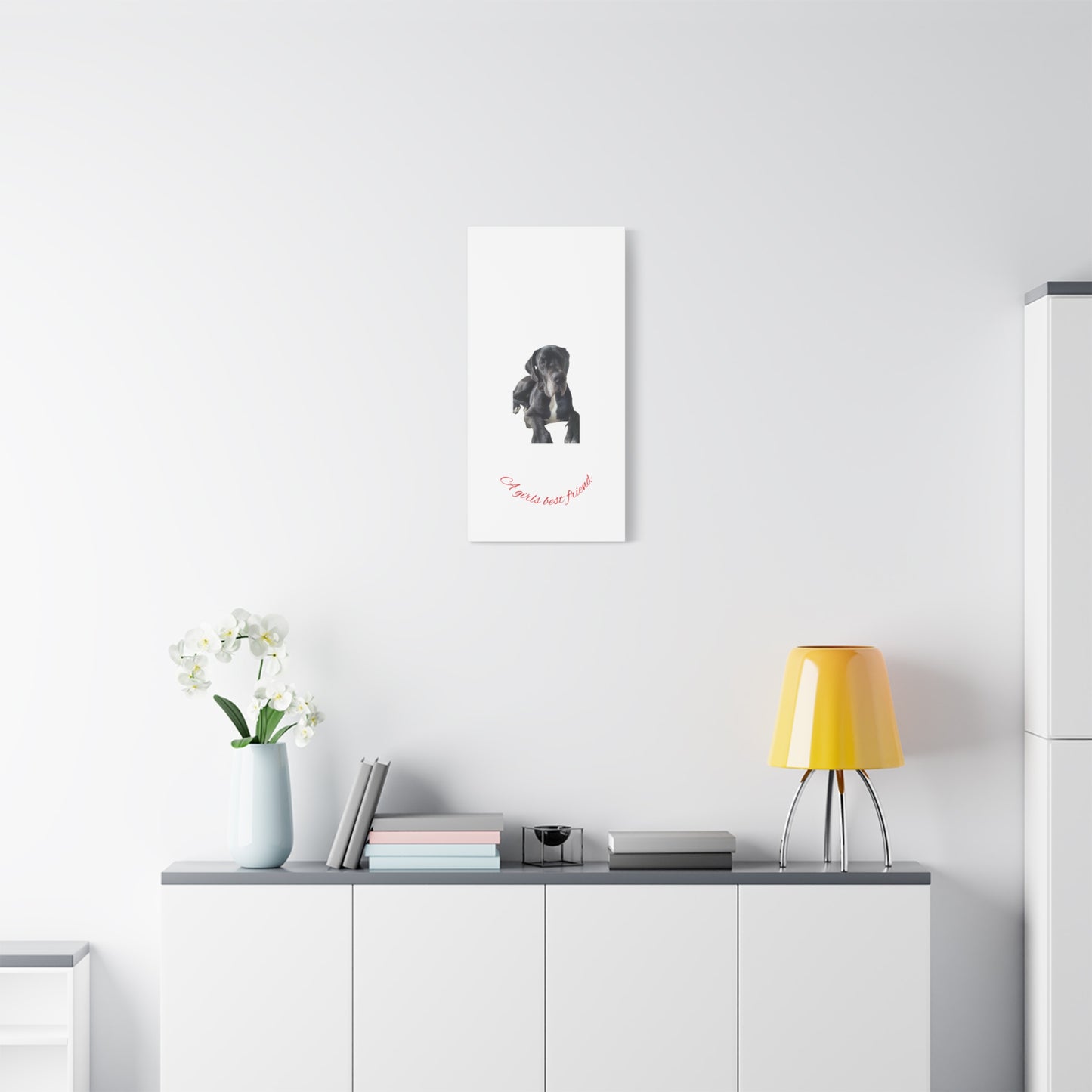 Personalized Dog Portrait Canvas Art - Custom Matte Wall Decor
