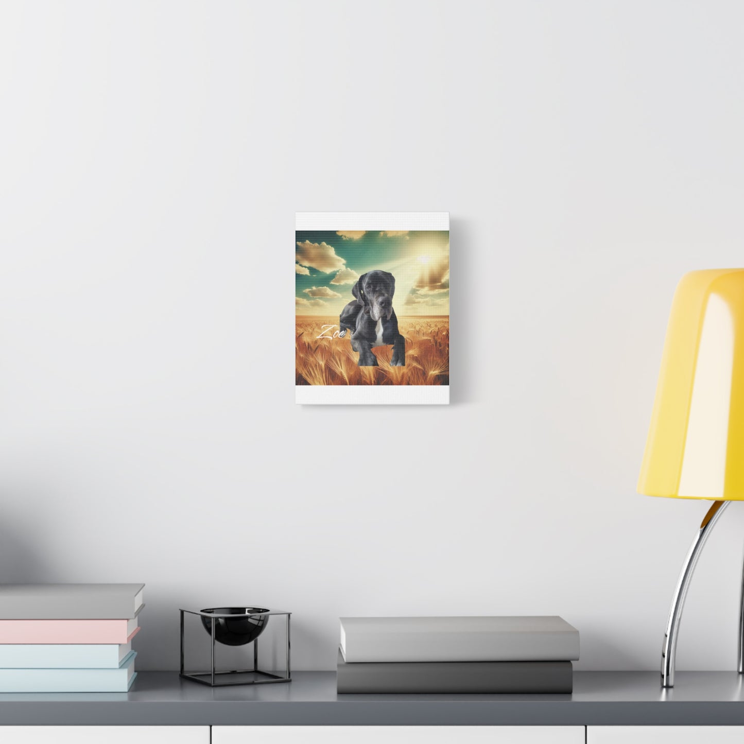 Personalized Dog Portrait Canvas - Custom Stretched Wall Art for Pet Lovers