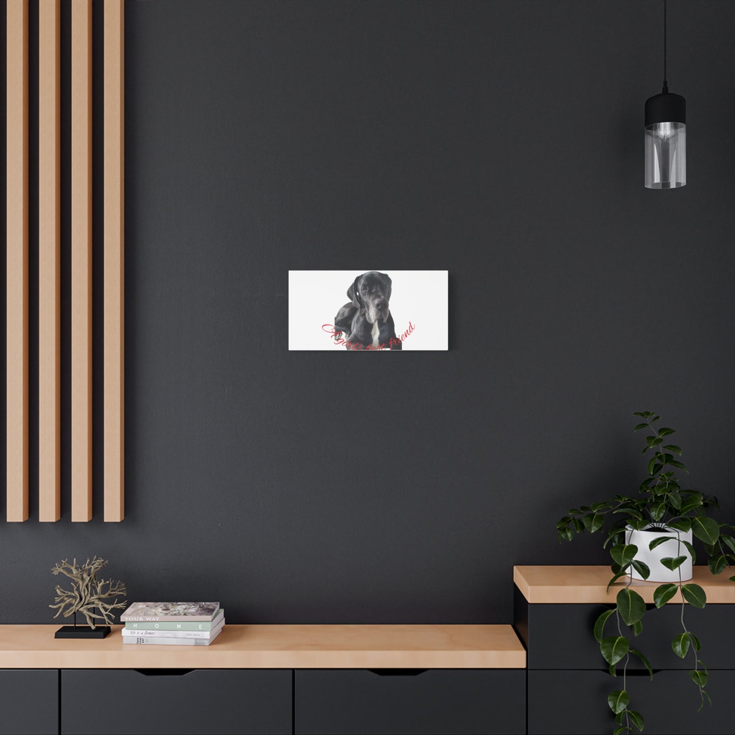Personalized Dog Portrait Canvas Art - Custom Matte Wall Decor