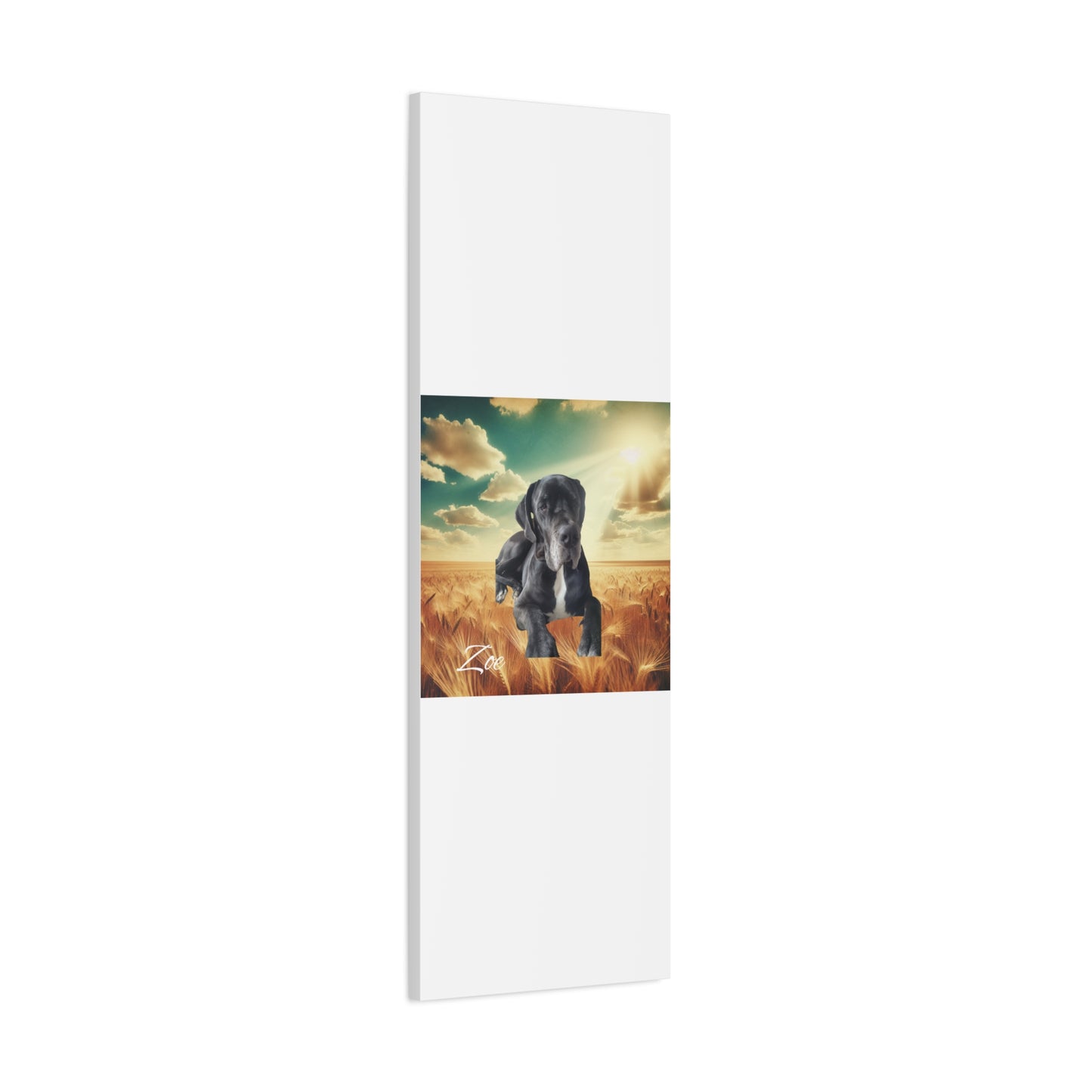 Personalized Dog Portrait Canvas - Custom Stretched Wall Art for Pet Lovers