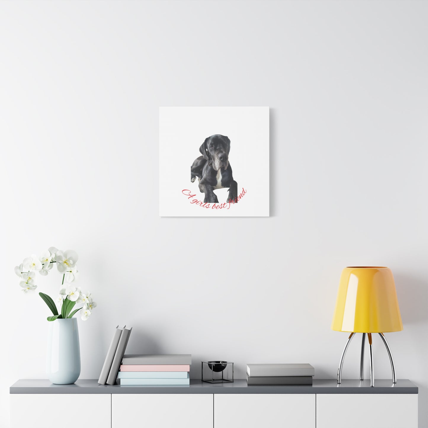 Personalized Dog Portrait Canvas Art - Custom Matte Wall Decor