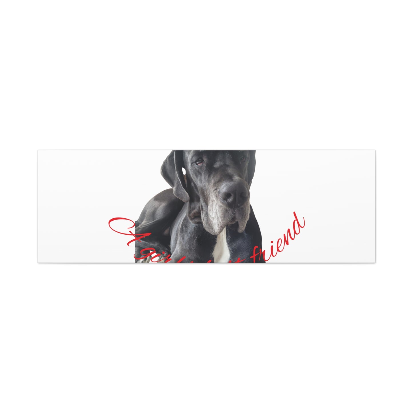 Personalized Dog Portrait Canvas Art - Custom Matte Wall Decor