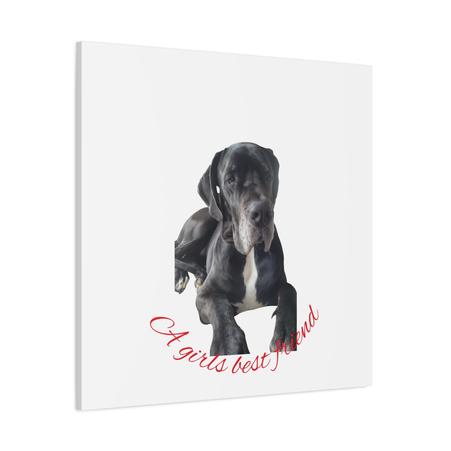 Personalized Dog Portrait Canvas Art - Custom Matte Wall Decor