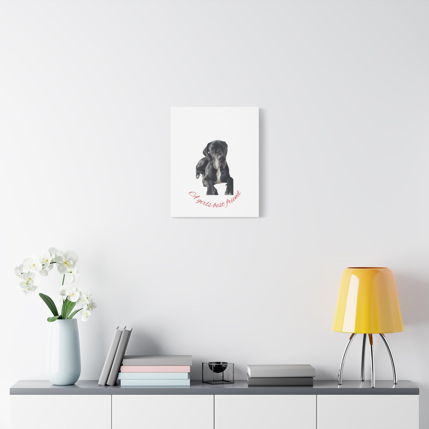 Personalized Dog Portrait Canvas Art - Custom Matte Wall Decor