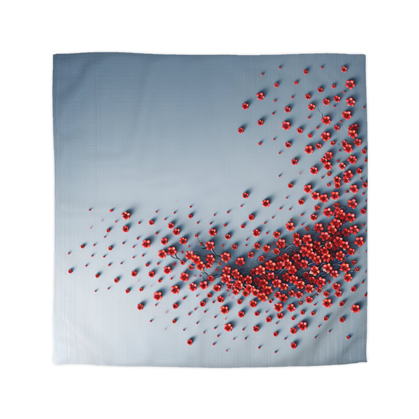 Chic Microfiber Duvet Cover with Vibrant Floral Design