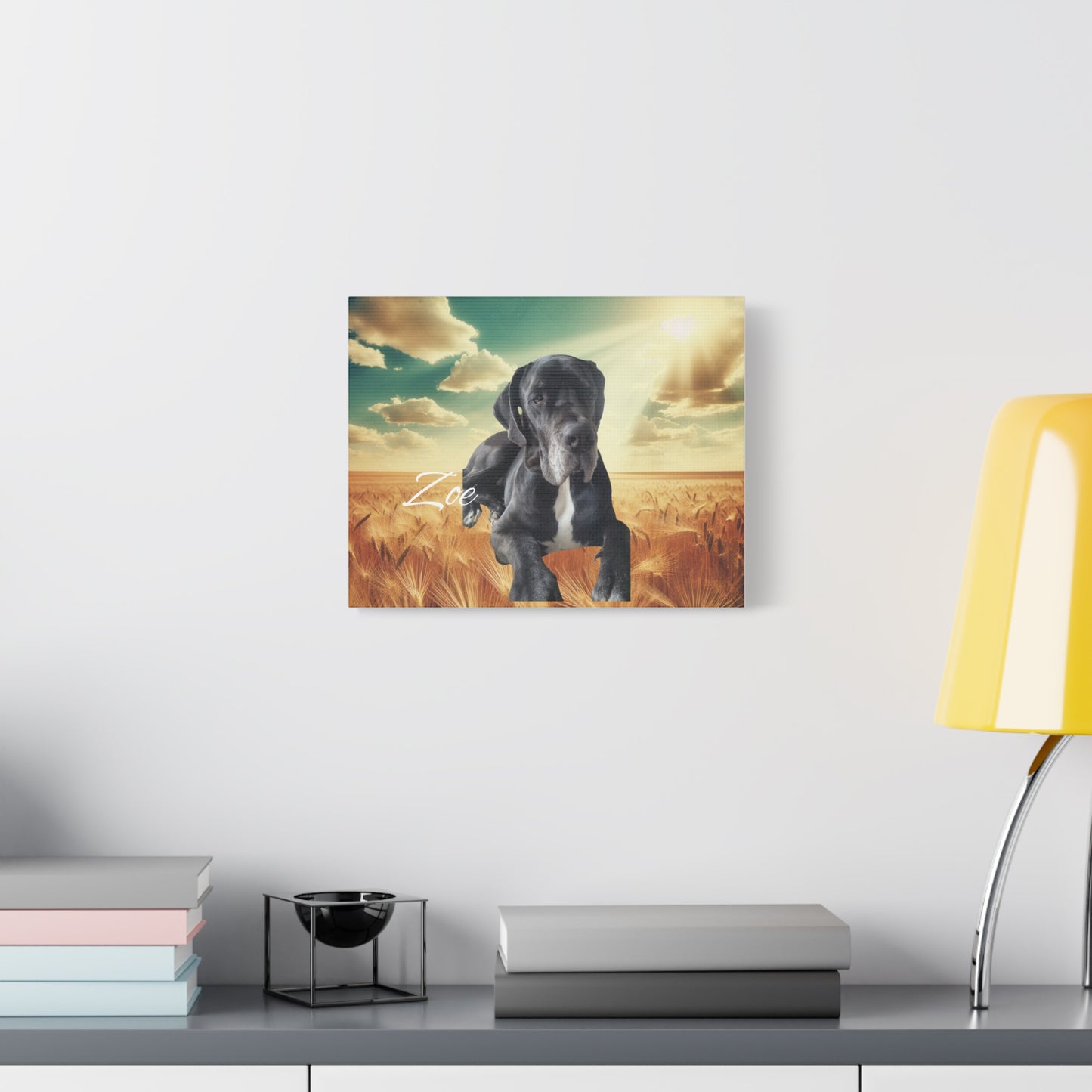 Personalized Dog Portrait Canvas - Custom Stretched Wall Art for Pet Lovers