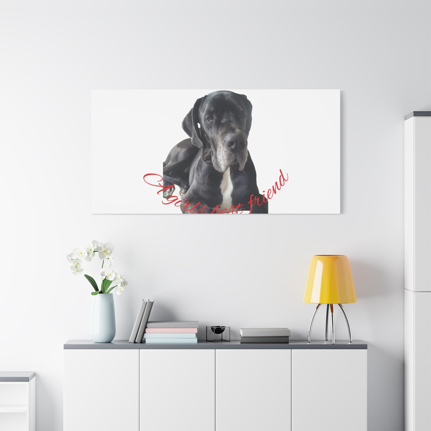Personalized Dog Portrait Canvas Art - Custom Matte Wall Decor