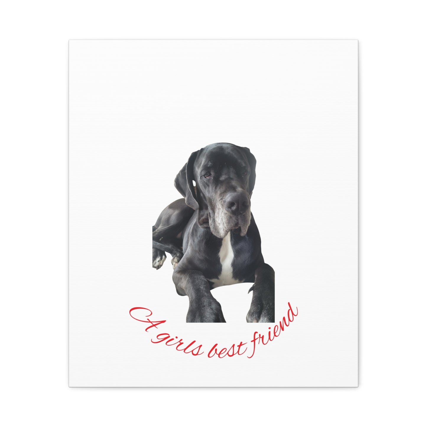 Personalized Dog Portrait Canvas Art - Custom Matte Wall Decor
