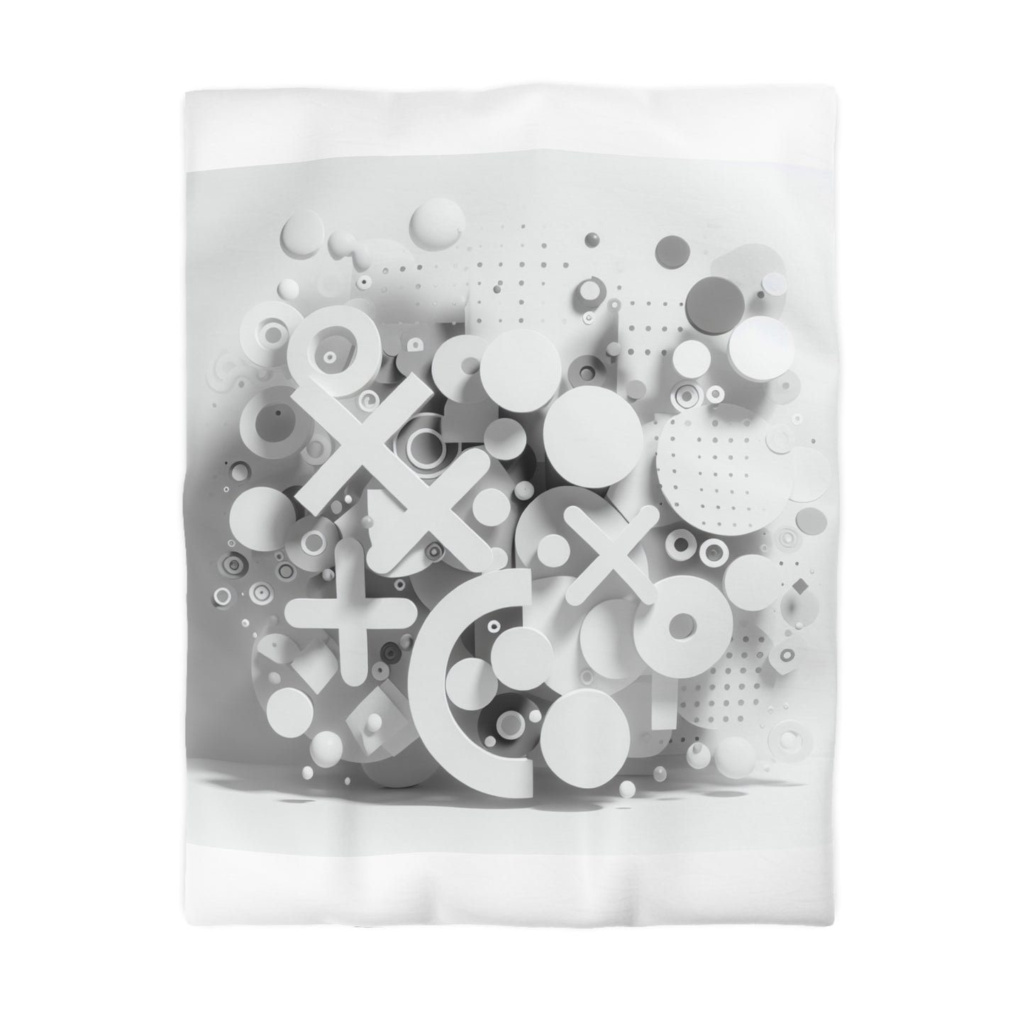 Modern Geometric Microfiber Duvet Cover - Stylish Bedspread for Minimalist Bedrooms
