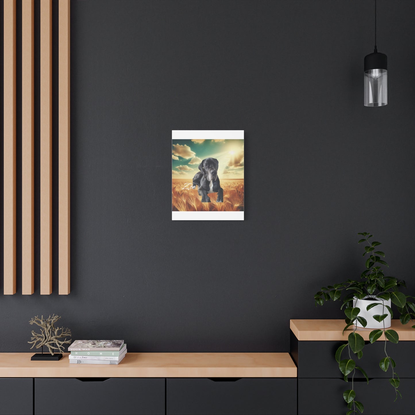 Personalized Dog Portrait Canvas - Custom Stretched Wall Art for Pet Lovers