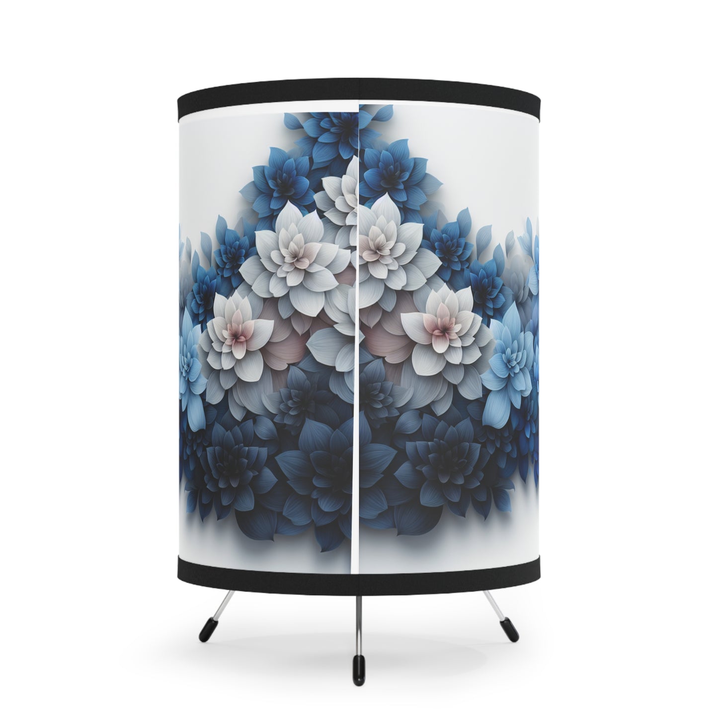Country Inspired Tripod Lamp with High-Res Shade, Home Decor, Lighting, Modern Design, Bohemian Vibes, Nightlight, Table Lamp