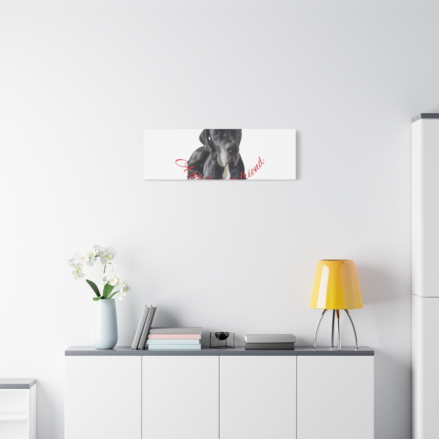 Personalized Dog Portrait Canvas Art - Custom Matte Wall Decor