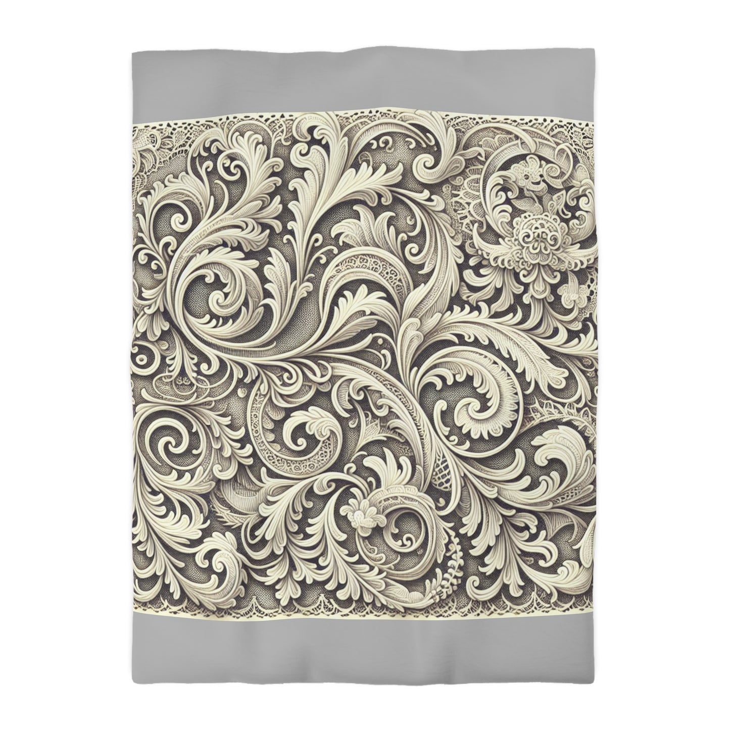 Elegant Floral Microfiber Duvet Cover - Luxury Bedding Decor