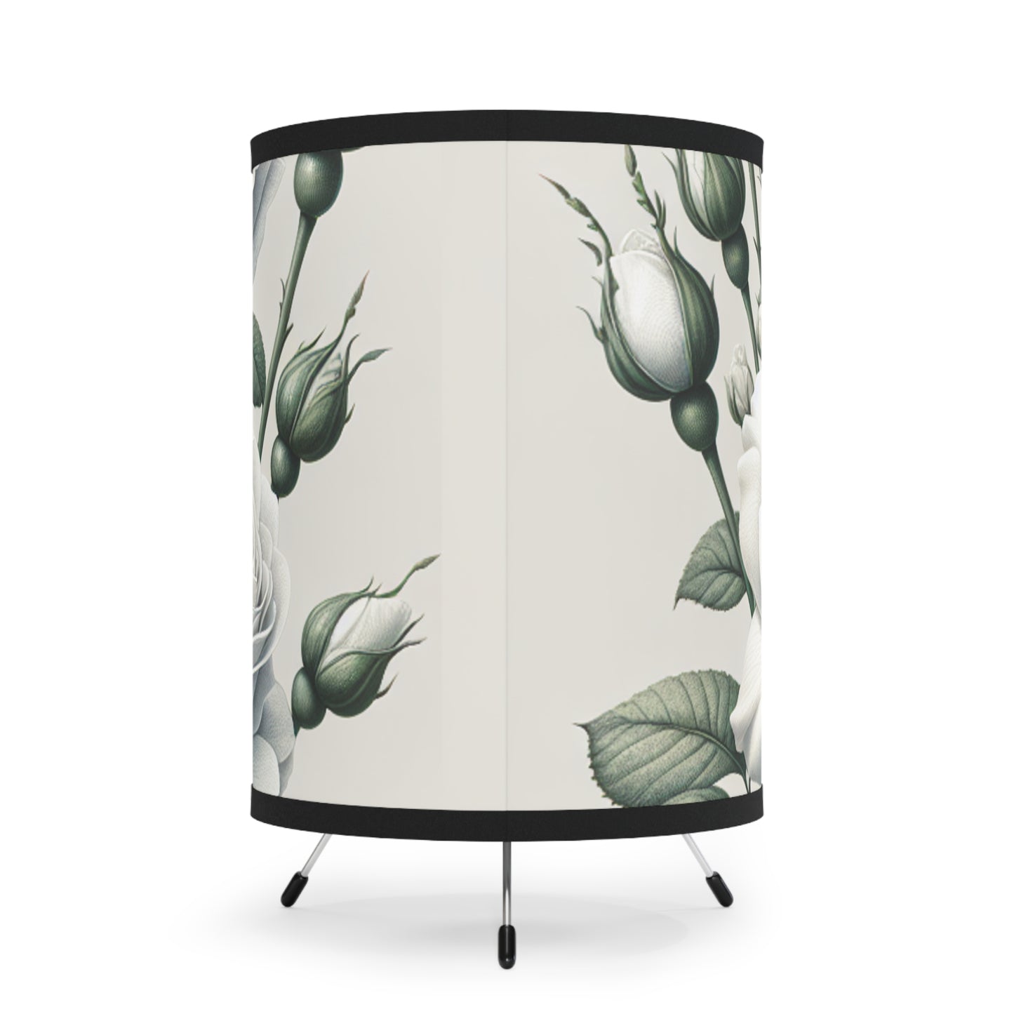 Elegant Floral Tripod Lamp - Home Decor, Soft Lighting, Gifts for Her, Modern Living, Flower Design