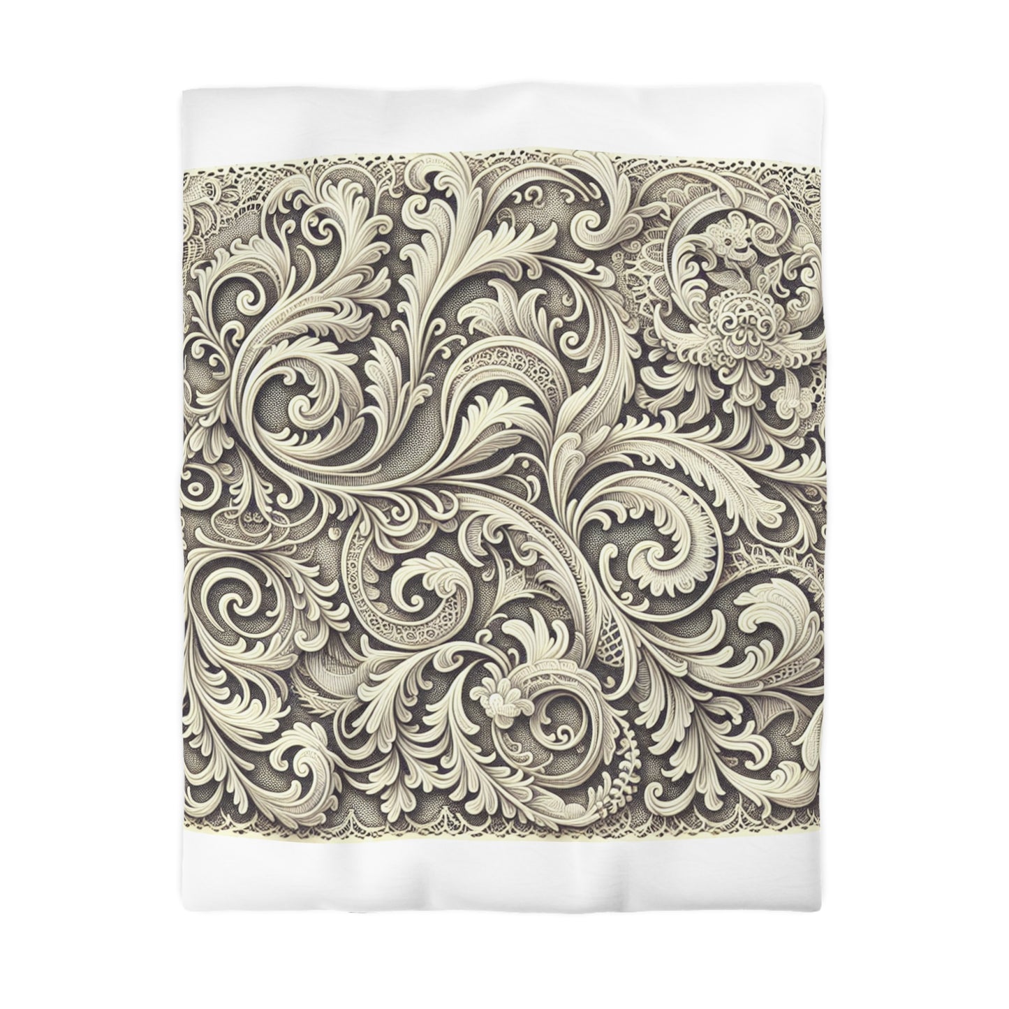 Vintage Floral Microfiber Duvet Cover - Luxurious Home Bedding