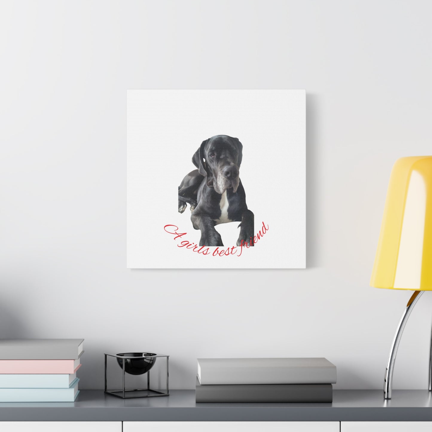 Personalized Dog Portrait Canvas Art - Custom Matte Wall Decor