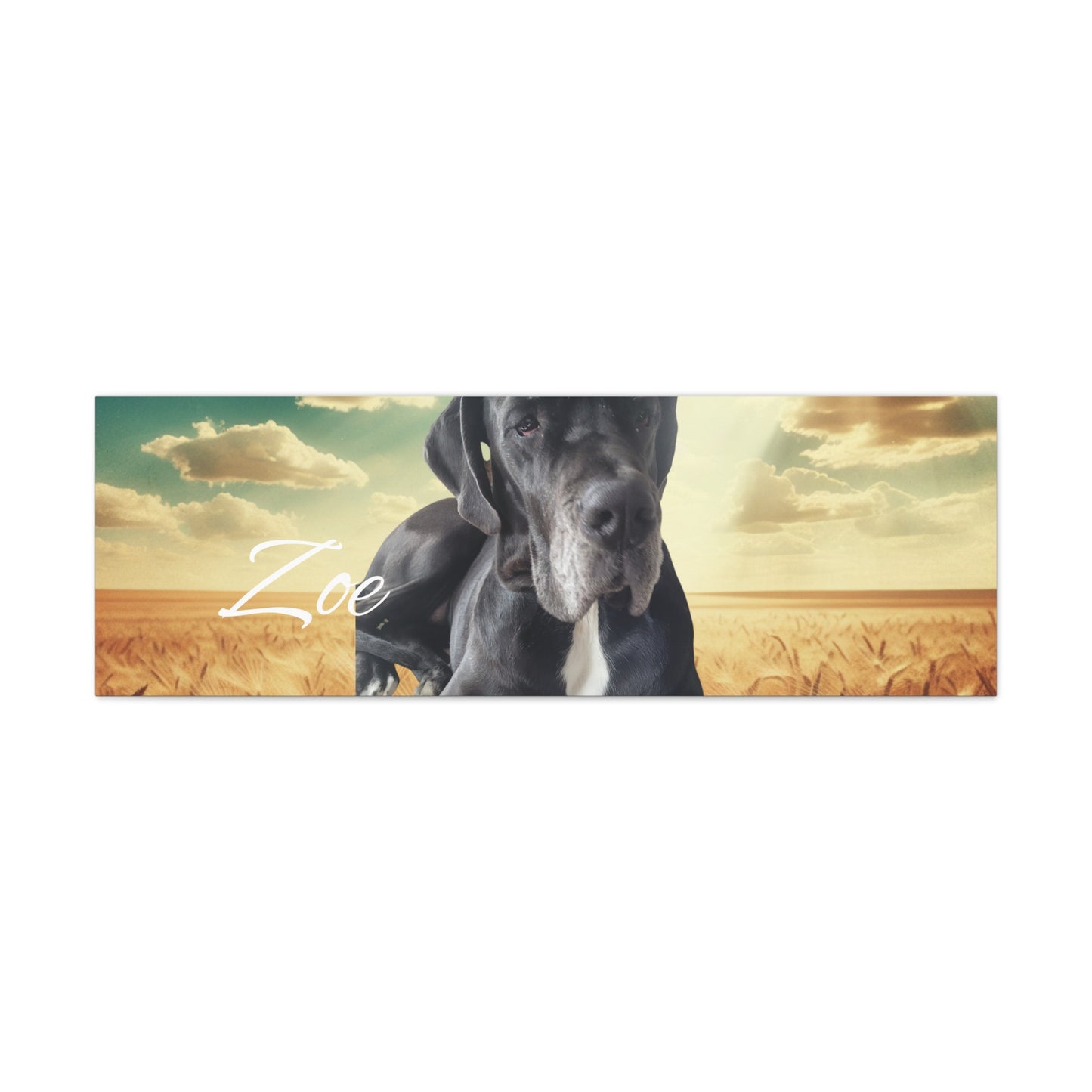 Personalized Dog Portrait Canvas - Custom Stretched Wall Art for Pet Lovers
